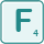 f is 4
