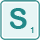 s is 1